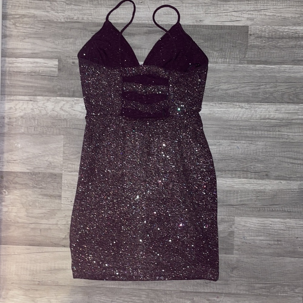 Deep purple sparkle dress - Picture 4 of 4